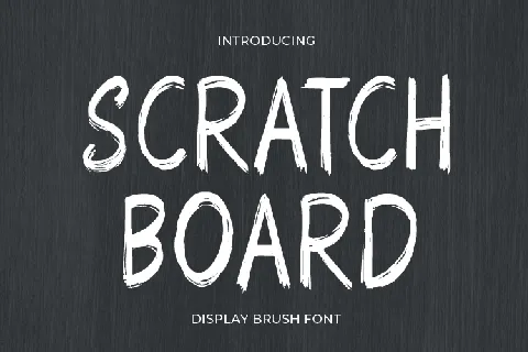 Scratch Board font