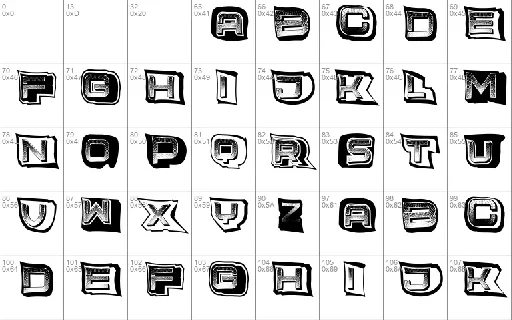 Stamp font