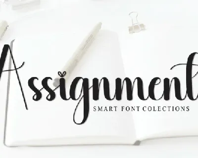 Assignment Script font
