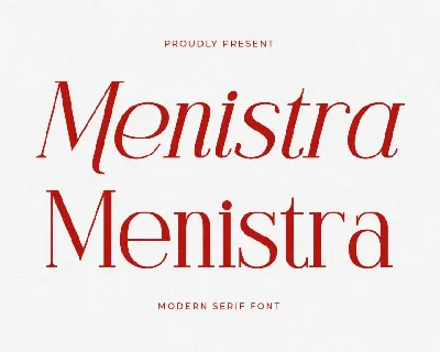 Menistra DEMO VERSION font