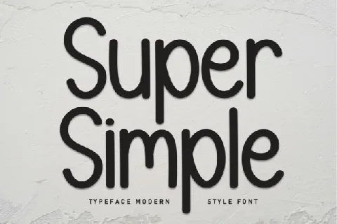 Super Simple Display font