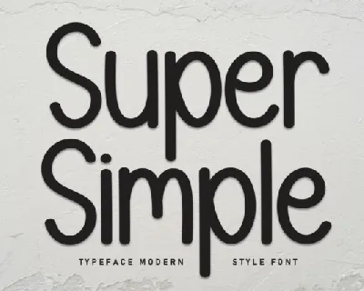 Super Simple Display font