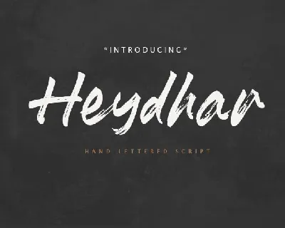 Heydhar Brush font