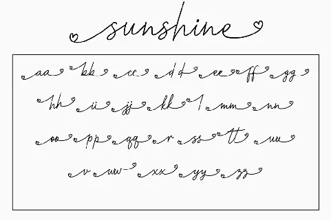 Sunshine font