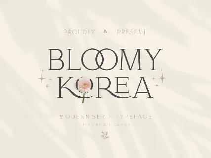 Bloomy Korea font