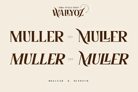 WALLYOZ Trial font