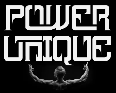 Power Unique font