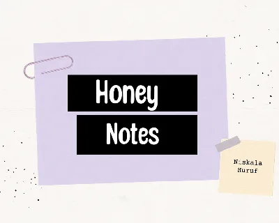 Honey Notes font