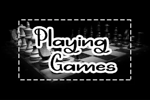 Playing Games font