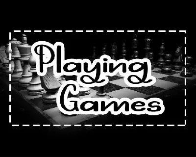 Playing Games font