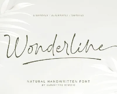 Wonderline font