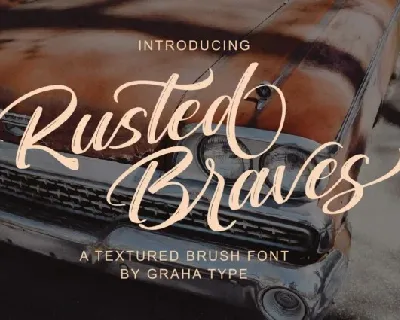 Rusted Braves font