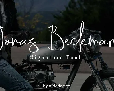 Jonas Beckman Signature Free Download font