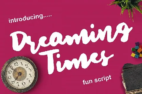 Dreaming Time Brush font