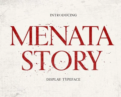 Menata Story font