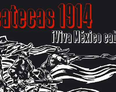 Zacatecas 1914 font