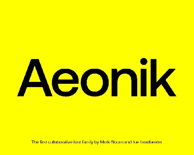 Aeonik font
