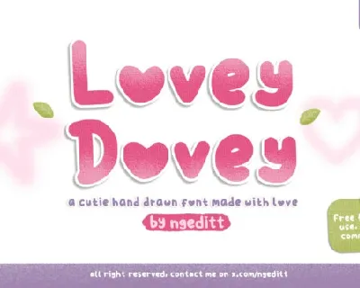 Lovey Dovey font