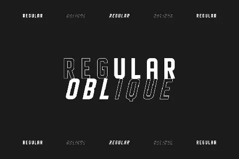 Displayed Typeface font