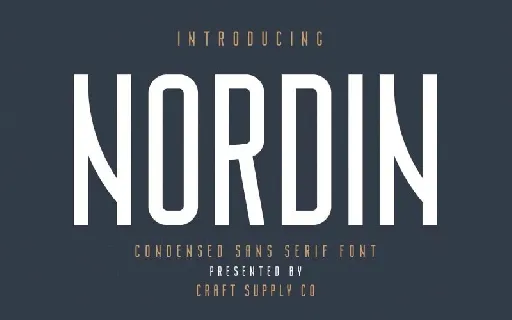 Nordin Condensed Sans font