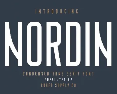 Nordin Condensed Sans font