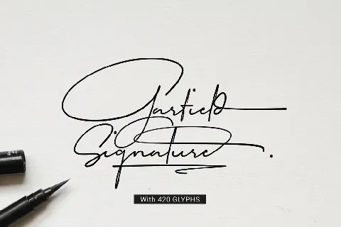 Garfield Signature font