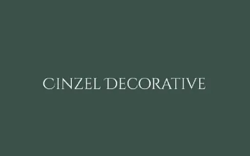 Cinzel Decorative Serif font