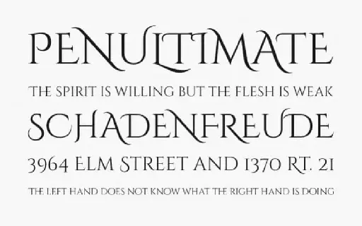 Cinzel Decorative Serif font