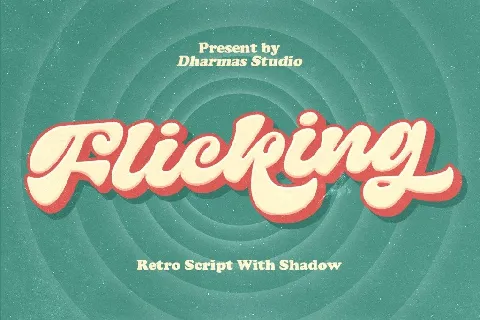 Flicking DEMO font