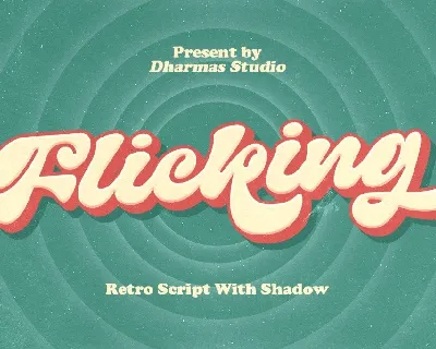 Flicking DEMO font