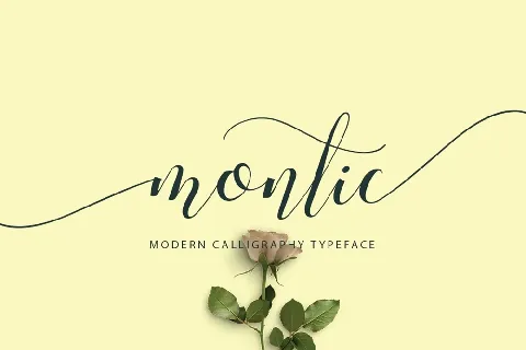 Montic Script Free Download font