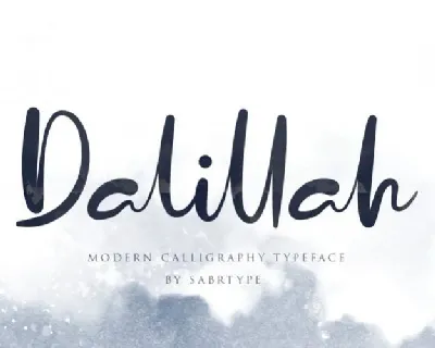 Dalillah Handwritten font