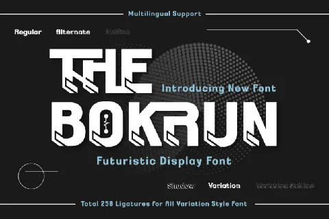 The Bokrun font