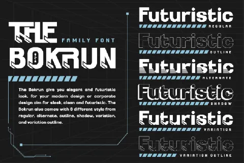 The Bokrun font