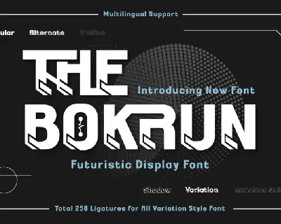 The Bokrun font