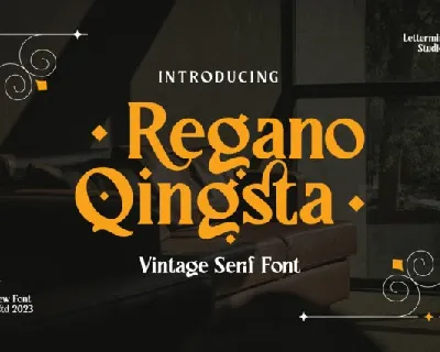 Regano Qingsta font