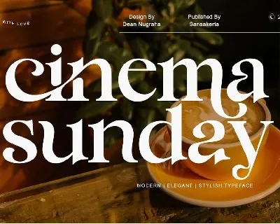 Cinema Sunday font