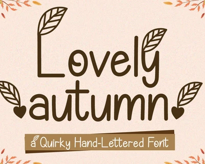 Lovelly Autumn font