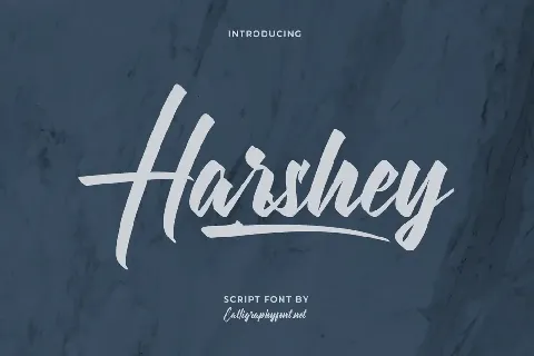 Harshey Demo font