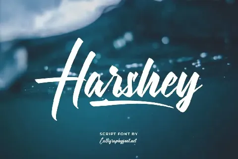 Harshey Demo font