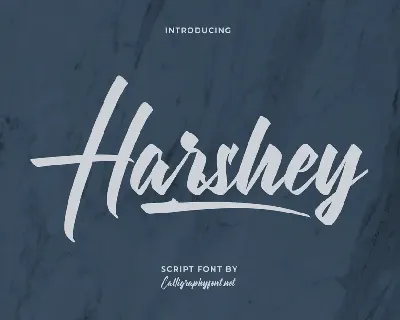 Harshey Demo font