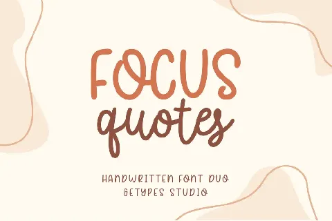 Focus Quotes font