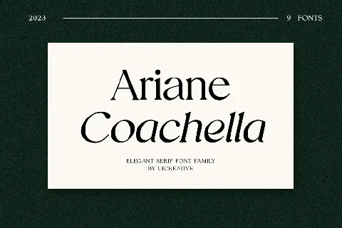 Ariane Coachella font