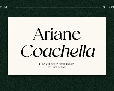 Ariane Coachella font