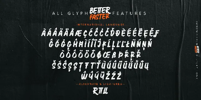 Better Faster font