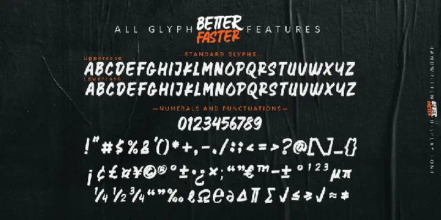 Better Faster font