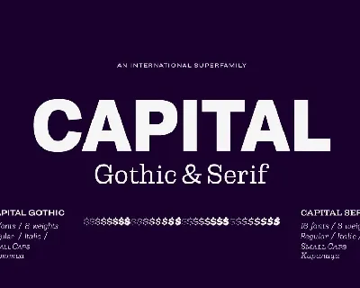 Capital Family font