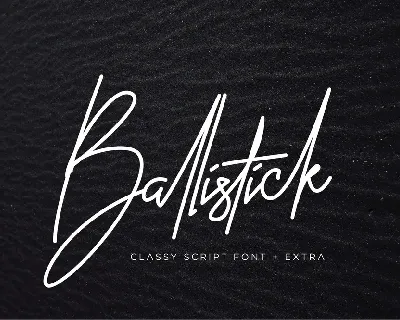 Ballistick Signature font