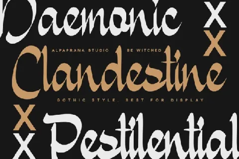 Bewitched â€“ Gothic Script font