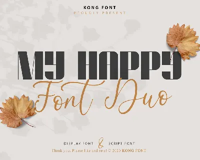 My Happy Duo font